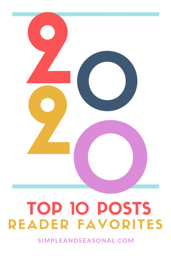 A look back at the 10 most popular posts on Simple and Seasonal for the year 2020 via @nmburk