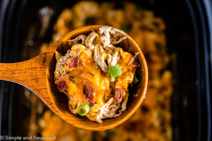 spoonful of slow cooker crack chicken