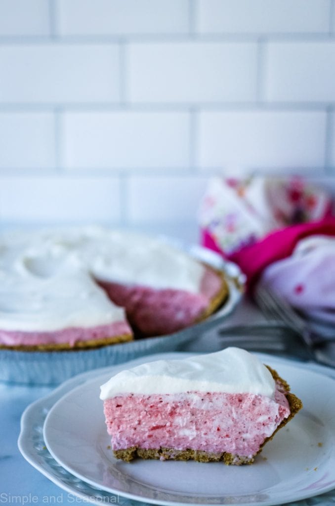 Strawberry Mousse Pie: no bake dessert - Simple and Seasonal