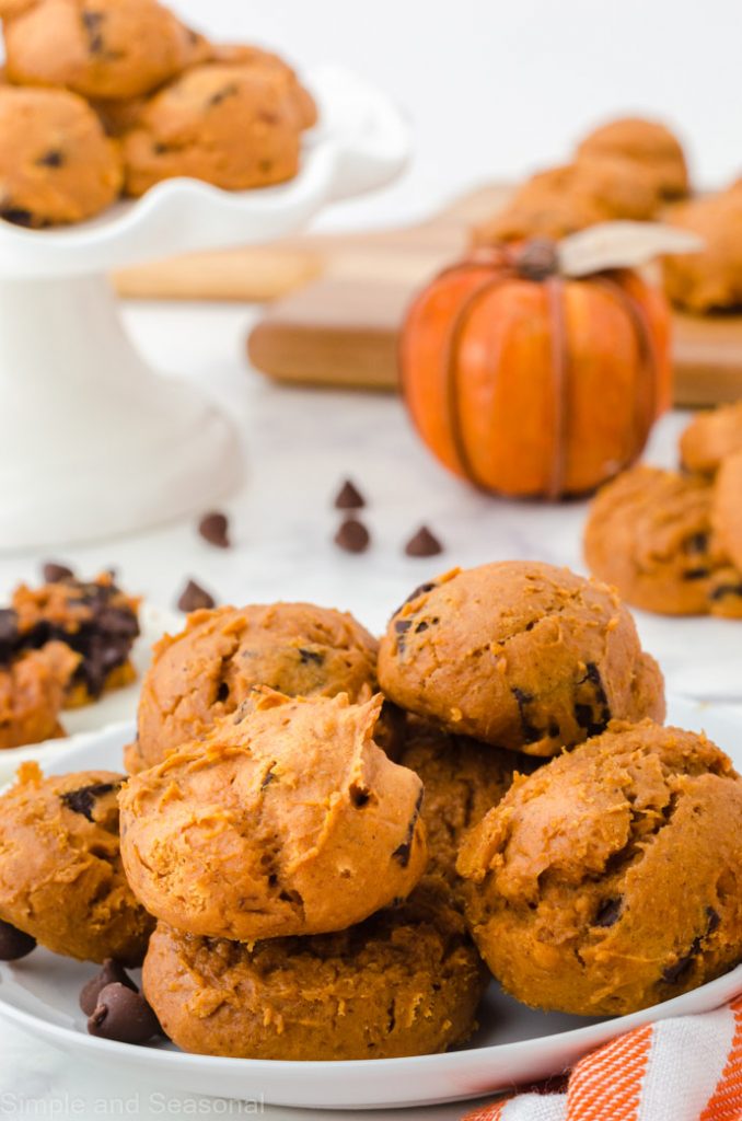 platter of baked cookies with more in the background