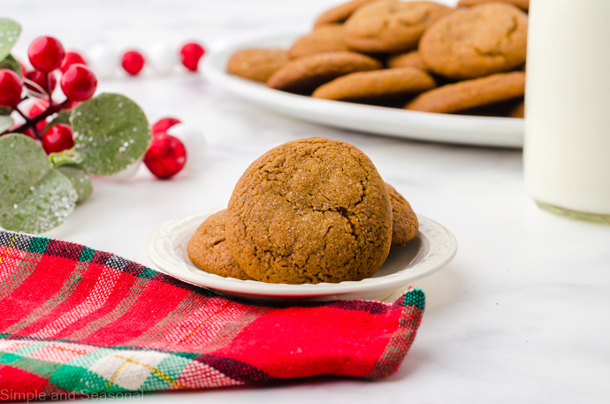 Ginger Snap Cookies - Simple and Seasonal