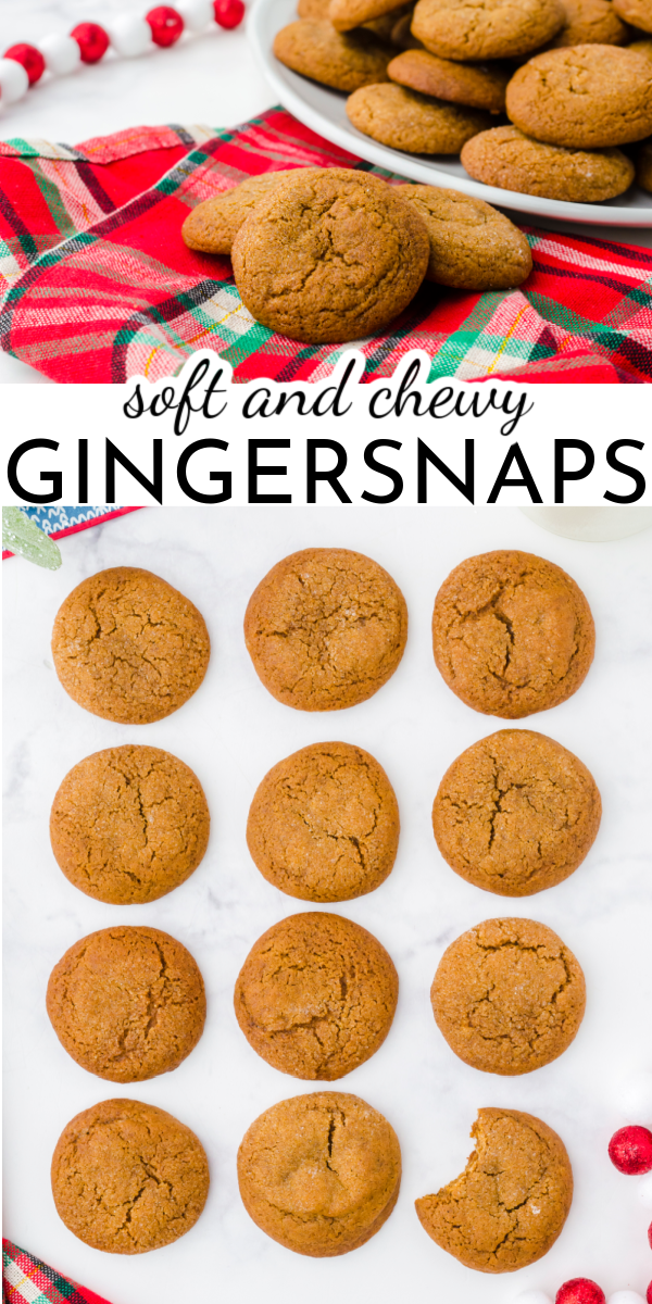 These soft and chewy Ginger Snap Cookies are filled with nostalgia from Christmases past. They have just the right amount of Christmas spice-with a sprinkle of sugar on the top, too! via @nmburk