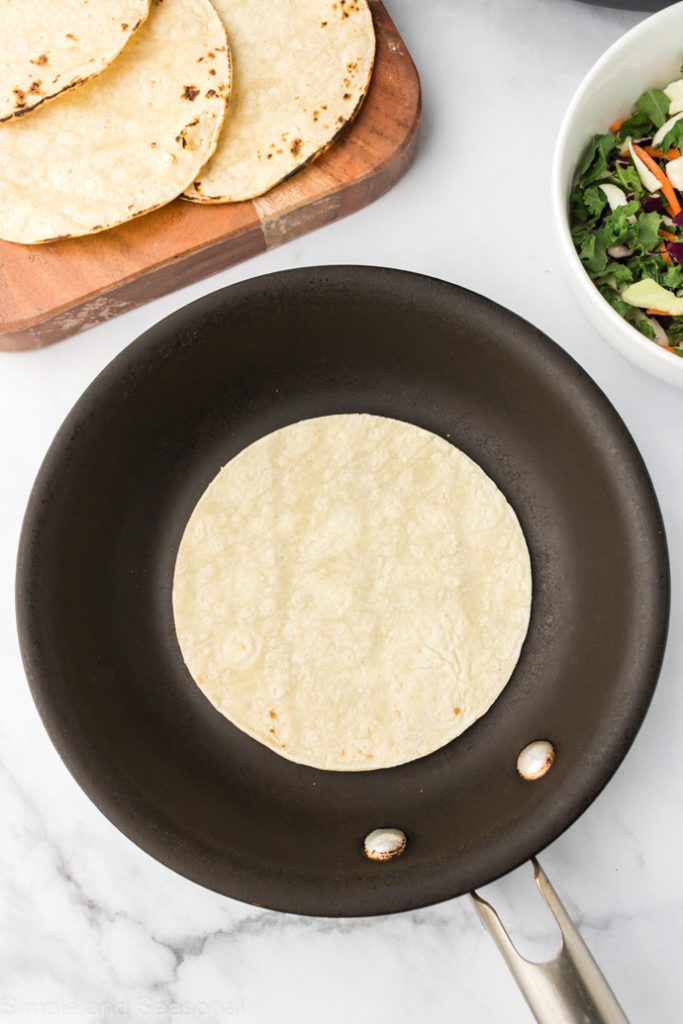 heating corn tortillas