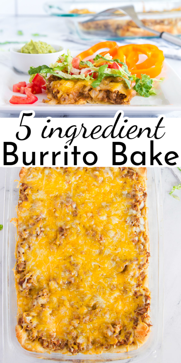 With just 6 ingredients (plus whatever toppings you love) this Easy Burrito Bake is the perfect meal for busy families! via @nmburk