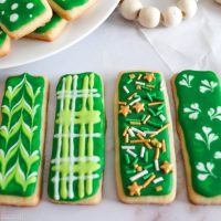4 different decorated sugar cookies