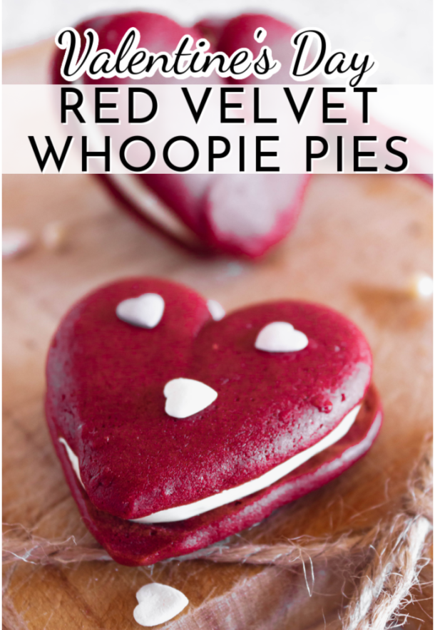 Heart Shaped Red Velvet Whoopie Pies - Simple and Seasonal