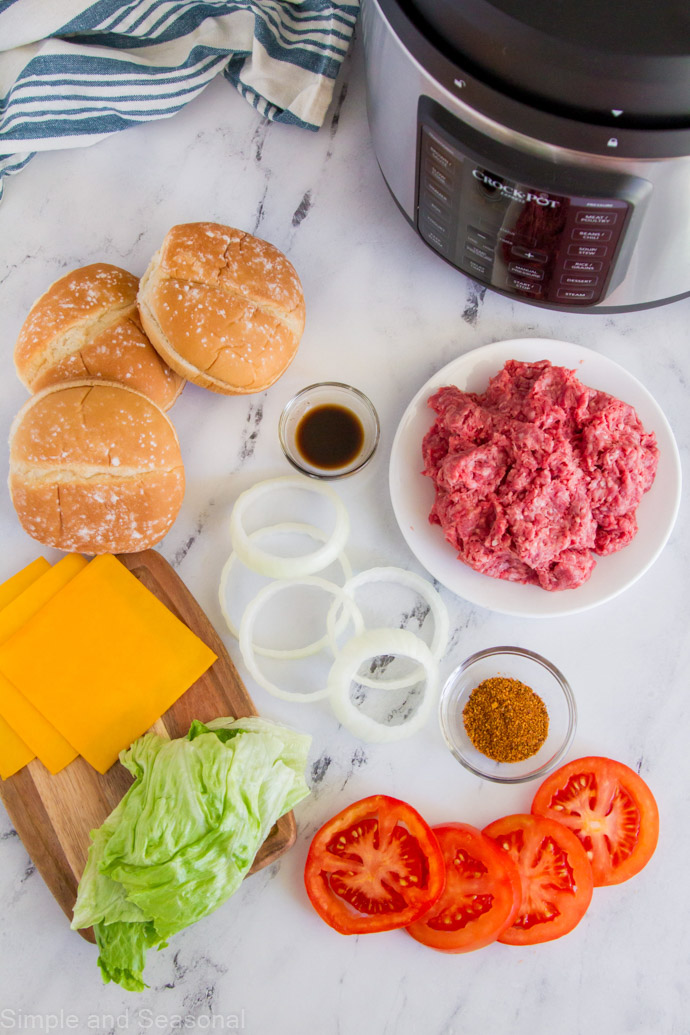 Crockpot Express Hamburgers Pressure Cooker Simple and Seasonal