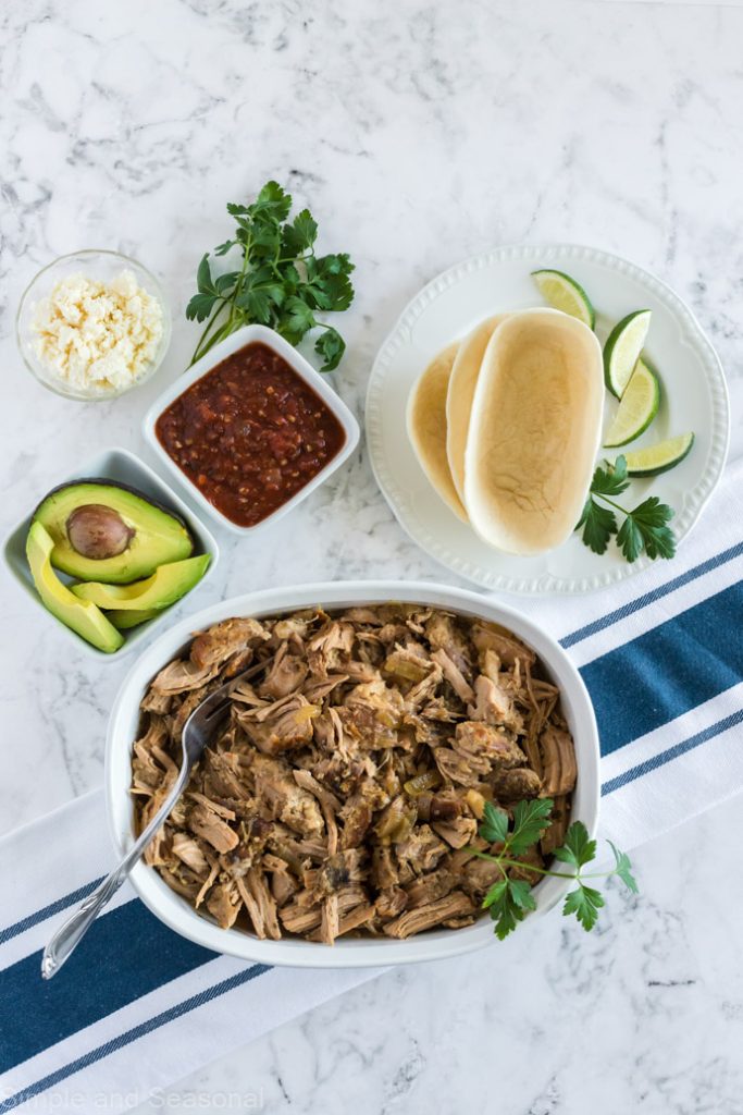 ingredients for Cuban tacos