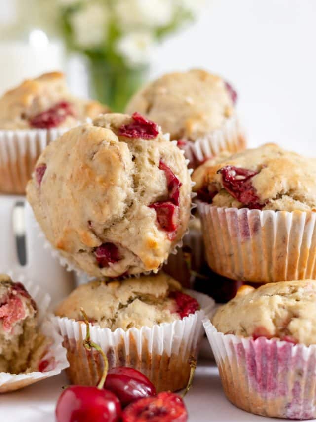 Cherry Banana Muffins Recipe Simple and Seasonal
