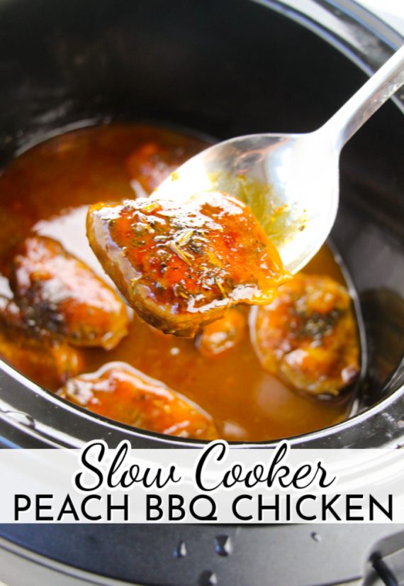 Slow Cooker Peach BBQ Chicken Simple and Seasonal