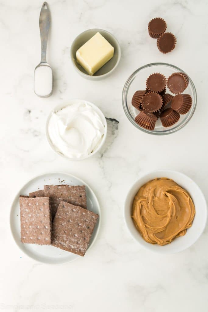 ingredients for no bake peanut butter pie