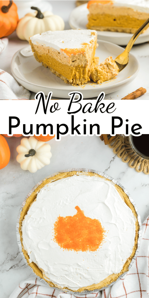 This no-bake pumpkin pie is an easy semi-homemade recipe that wows with its beautiful triple layer design. It is a light alternative to the heavy traditional pumpkin pie. via @nmburk