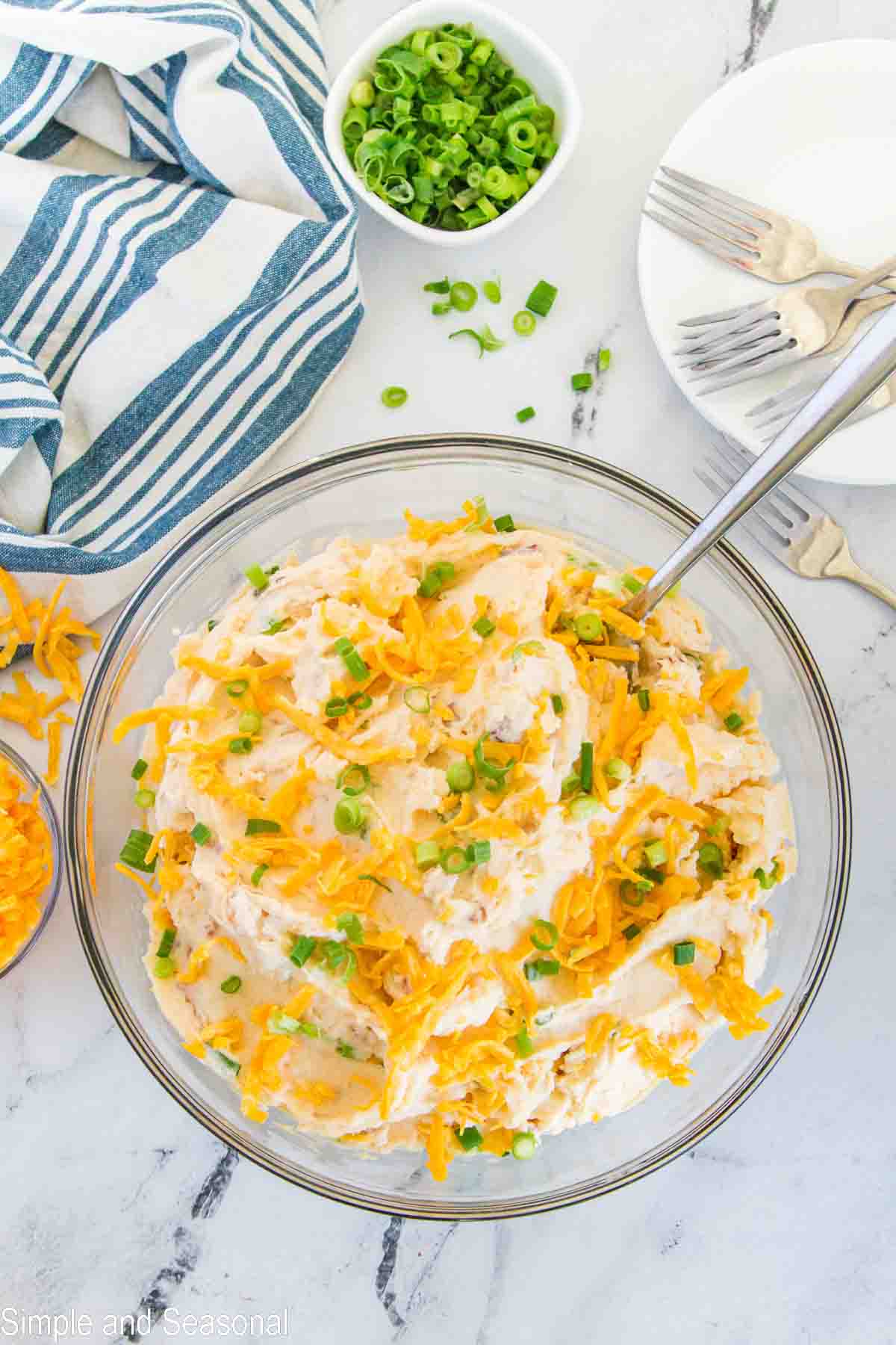 Crockpot Loaded Mashed Potatoes: make ahead recipe