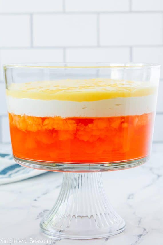 Orange Supreme Layered Jello Salad Simple and Seasonal