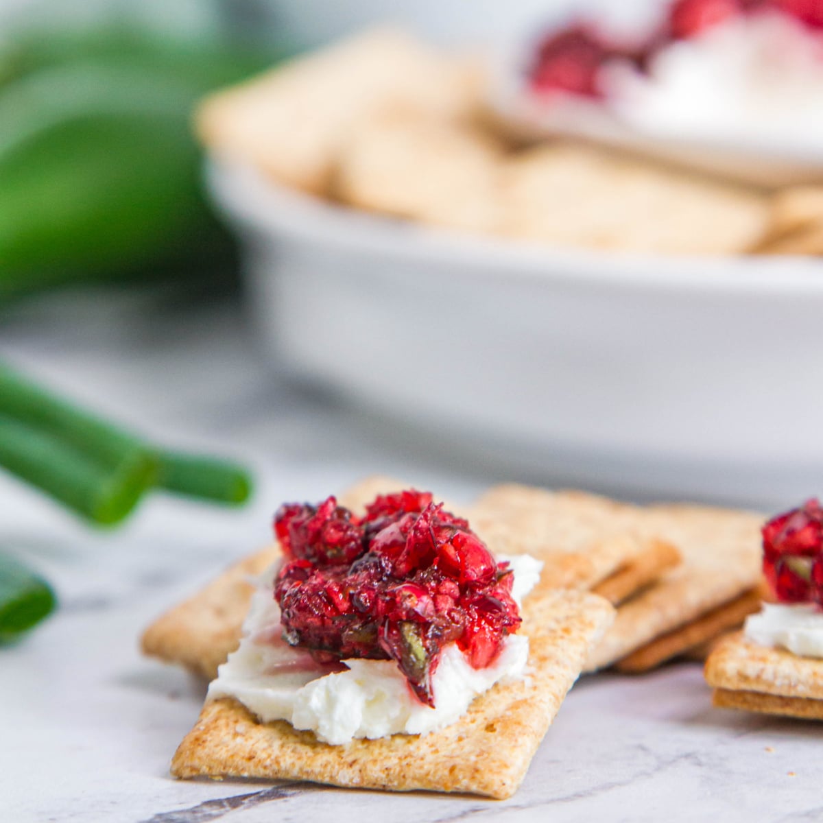 Cranberry Jalapeno Dip easy holiday appetizer