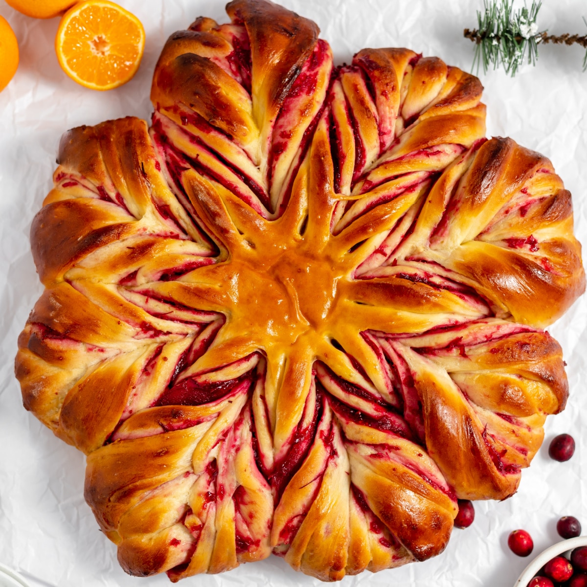 Cranberry Star Bread