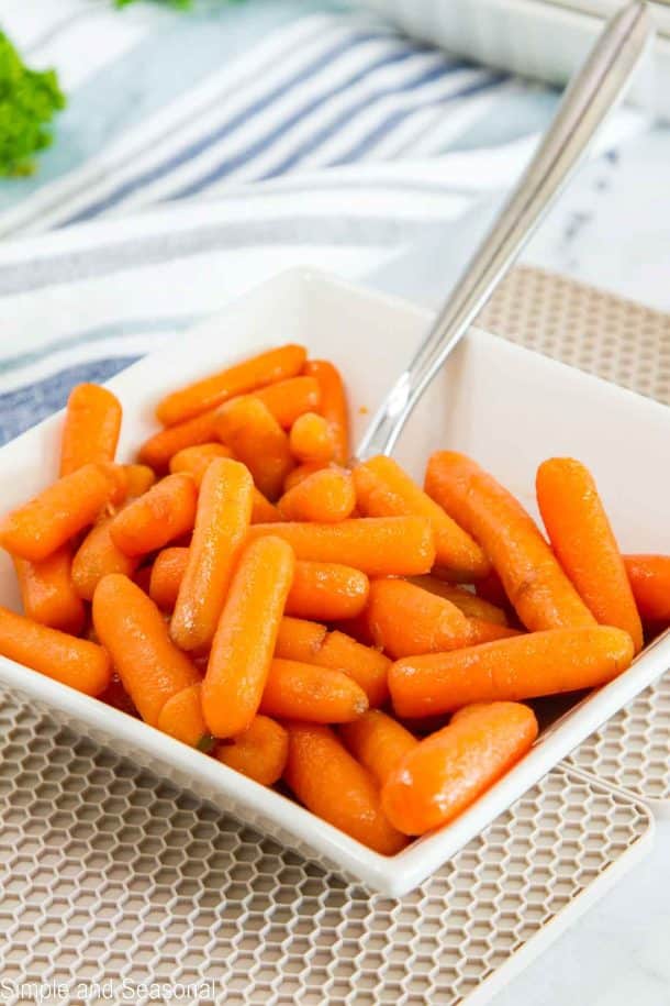 Crockpot Express Glazed Carrots - Simple and Seasonal