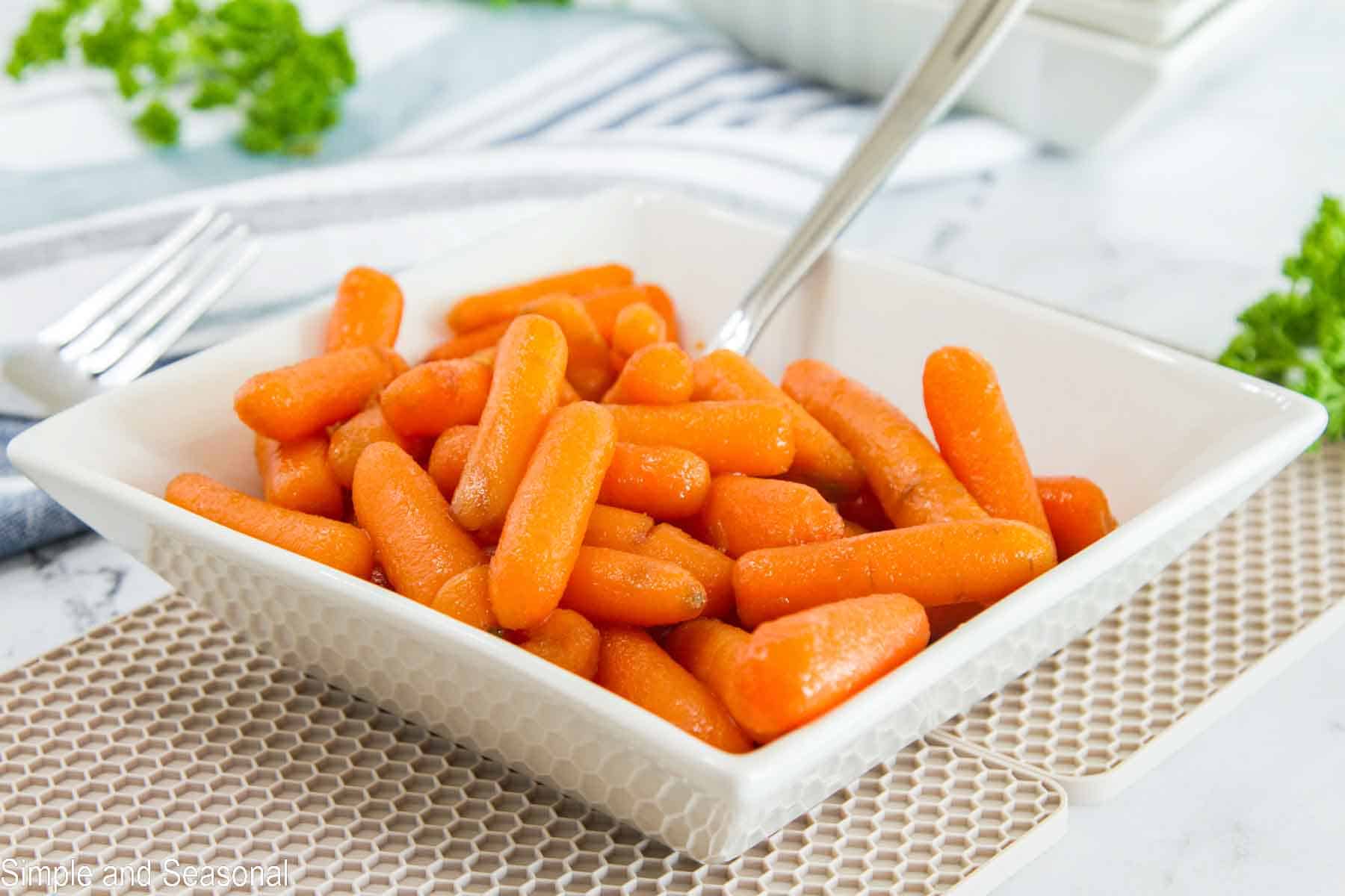 Crockpot Express Glazed Carrots - Simple and Seasonal