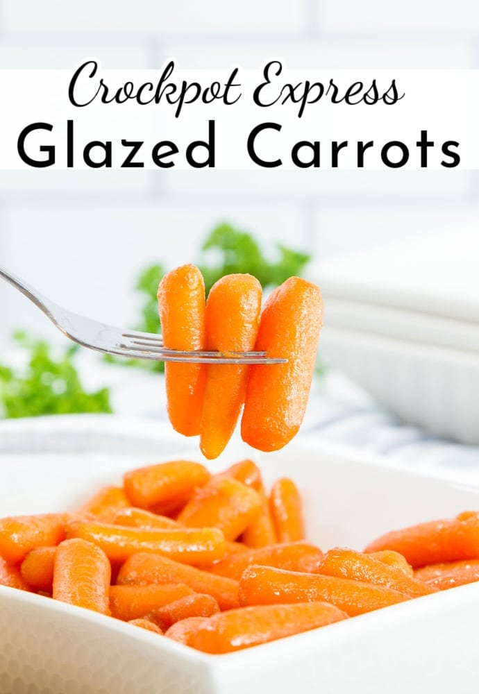 Easy Crockpot Carrots - Slow Cooker Crockpot Glazed Carrots