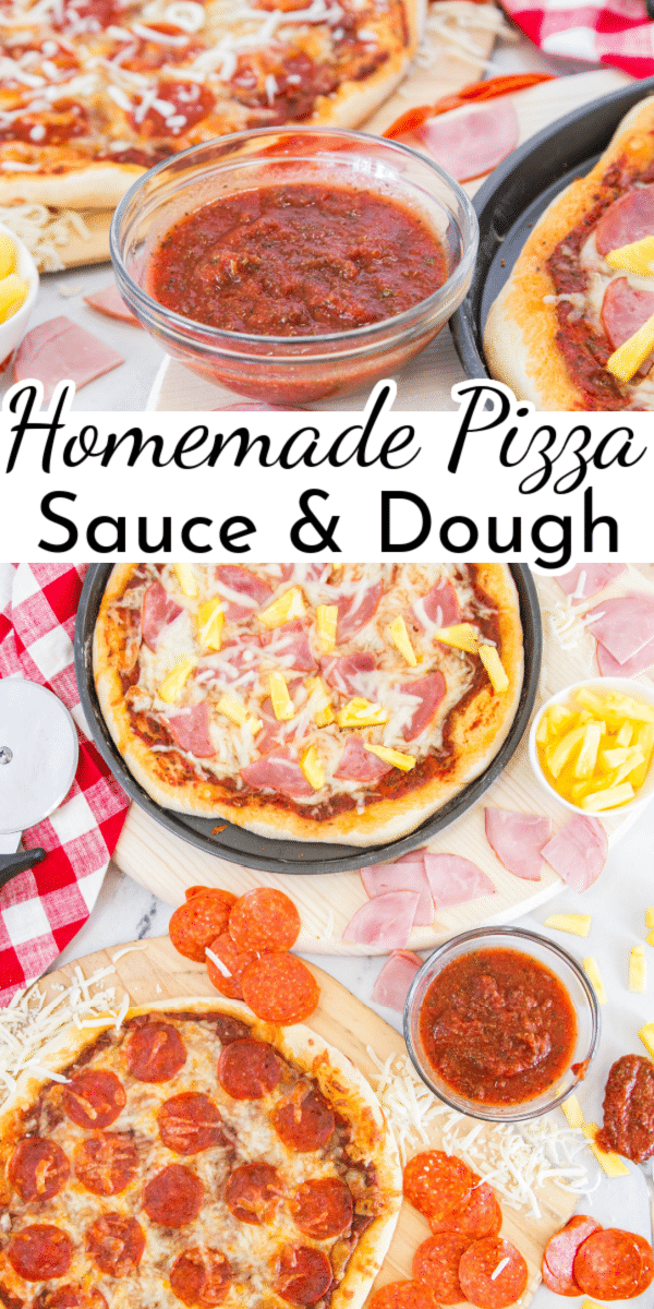No cooking required! Start with a can of tomato sauce and stir in some herbs and spices to make this Easy Pizza Sauce for your next pizza night! via @nmburk