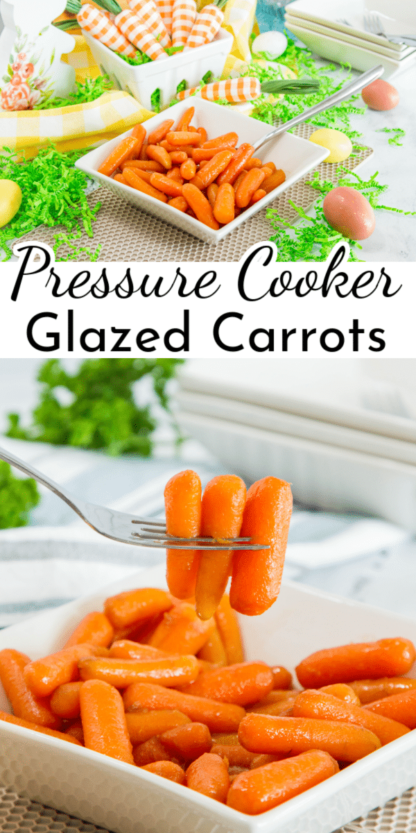 Sweet and buttery, these Crockpot Express Glazed Carrots are a perfect side dish that's ready in minutes!  via @nmburk