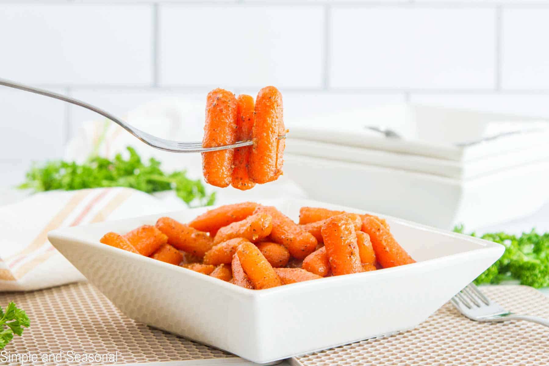 Crockpot Express Glazed Carrots - Simple and Seasonal