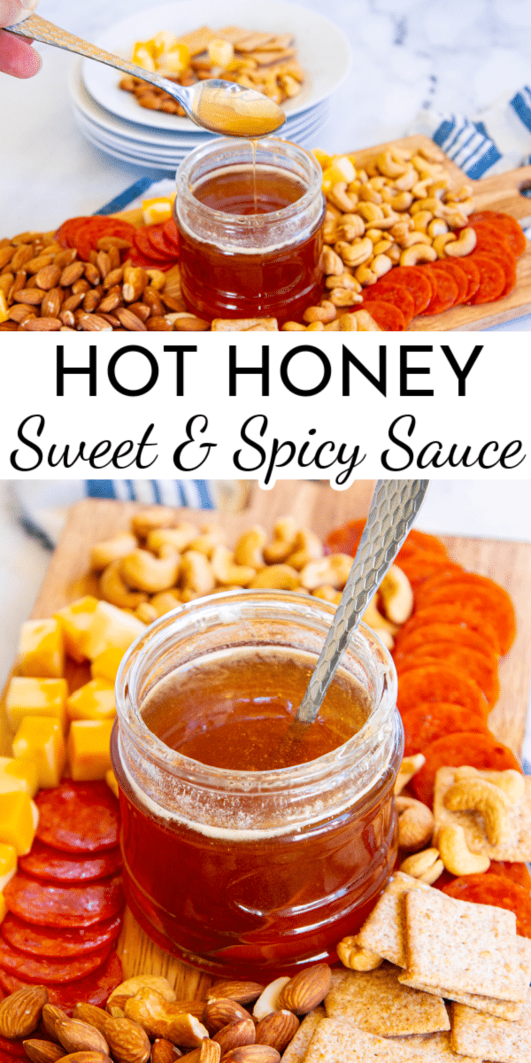 Sweet and spicy come together in this is easy Hot Honey Recipe. The result is a delicious sauce perfect for pizza, fried chicken, biscuits and more! via @nmburk