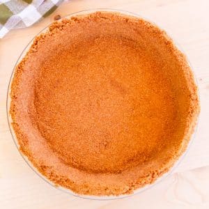 cookie pie crust in pie plate