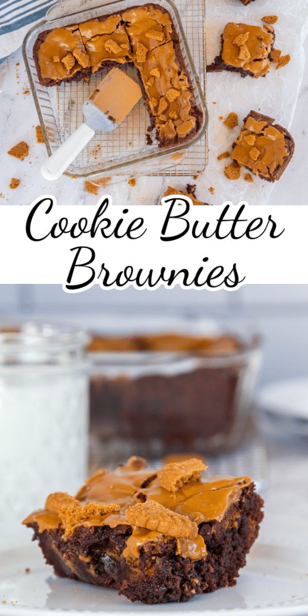 This recipe for Biscoff Brownies combines the flavors of Biscoff cookies with the classic fudgy texture of brownies. Frosted with cookie butter and topped with cookie crumbles, they are rich and decadent! via @nmburk