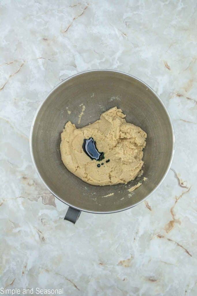 green food coloring added to cookie dough
