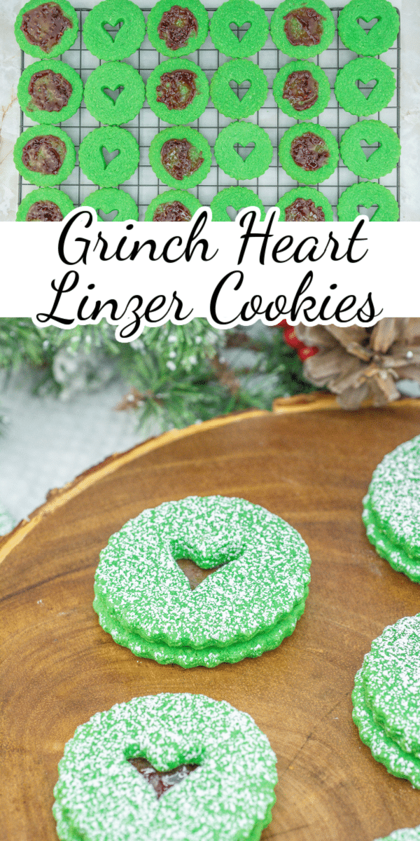 With a tasty blend of sweet raspberry jam and buttery almond goodness, these Grinch Cookies are sure to melt even the coldest of hearts. via @nmburk