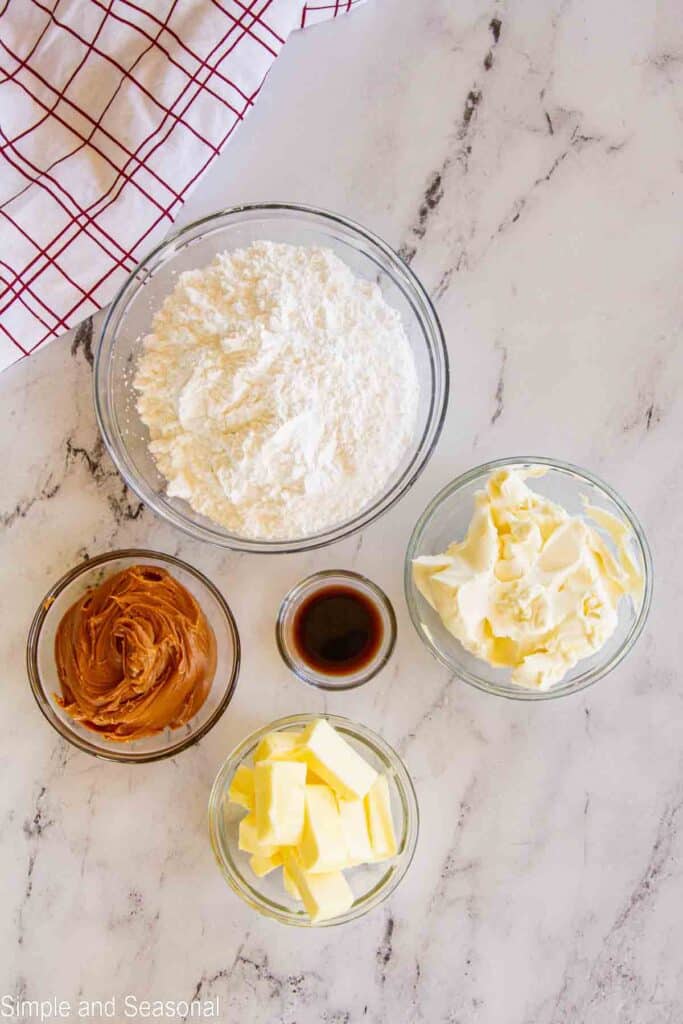 ingredients for cookie butter frosting