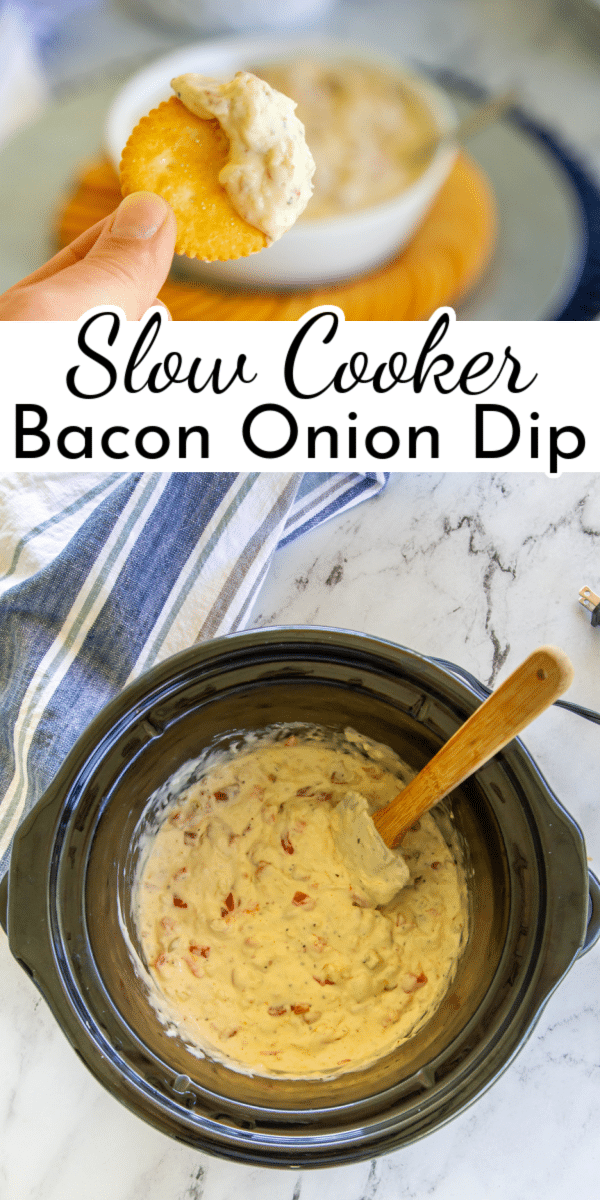 This rich and savory cheesy bacon onion dip is the ultimate crowd-pleaser, perfect for game days or gatherings. via @nmburk