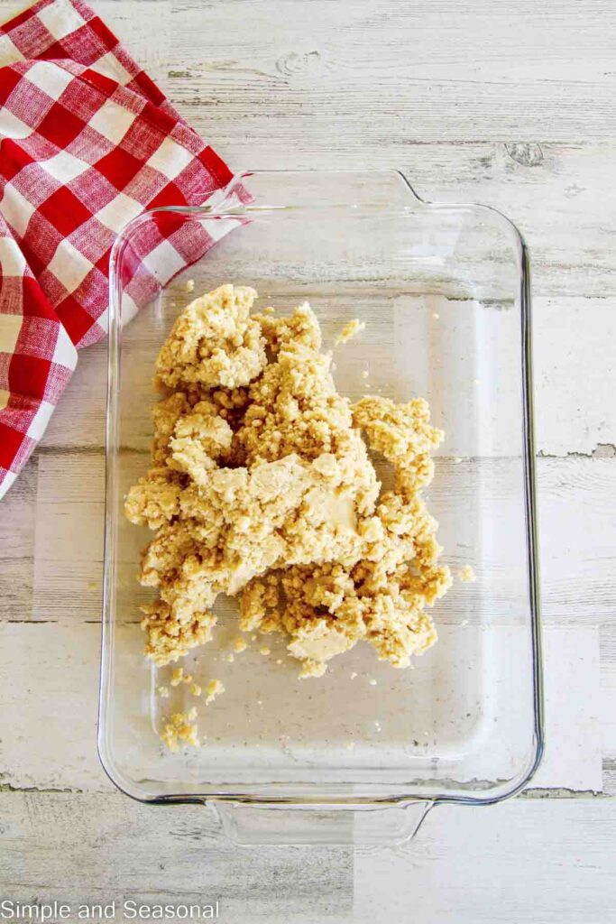 cookie dough in 9x13 baking pan