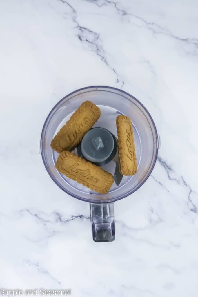 food processor with Lotus biscuits