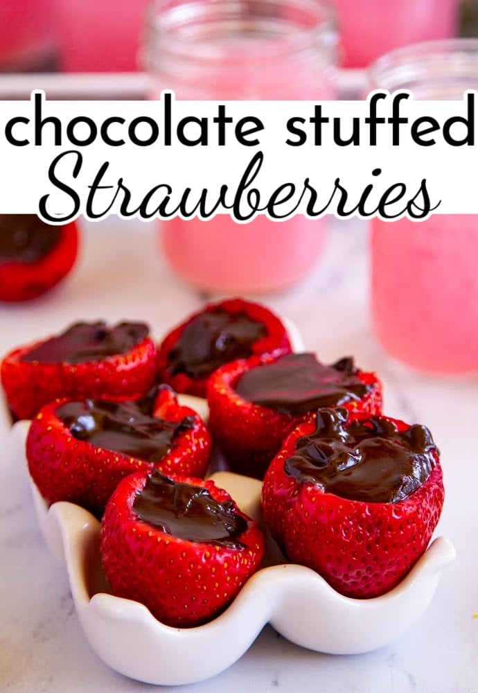 Chocolate stuffed strawberries are a fun little treat that only need 3 ingredients. They’re super easy to make and perfect for sharing—or keeping all to yourself.
 via @nmburk