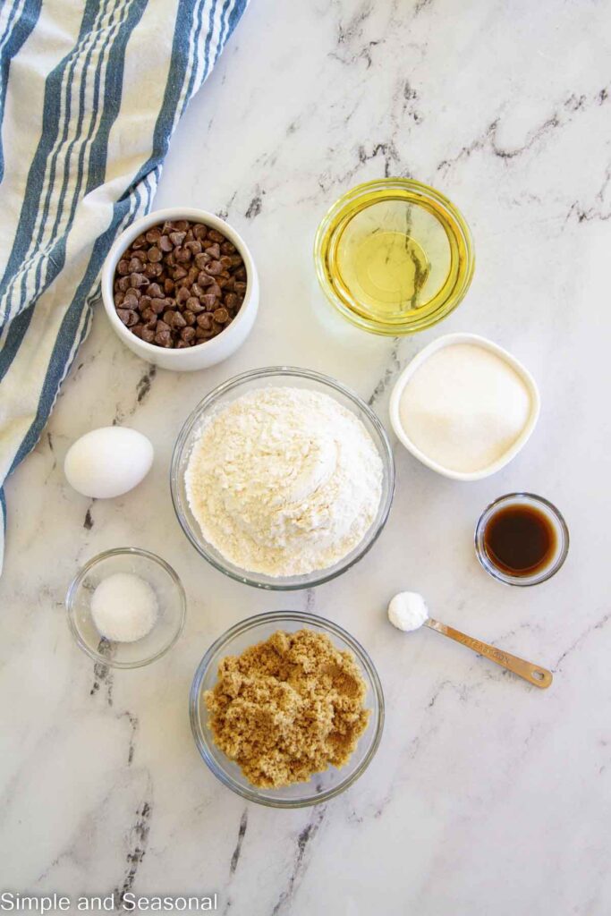 ingredients for cookie sticks